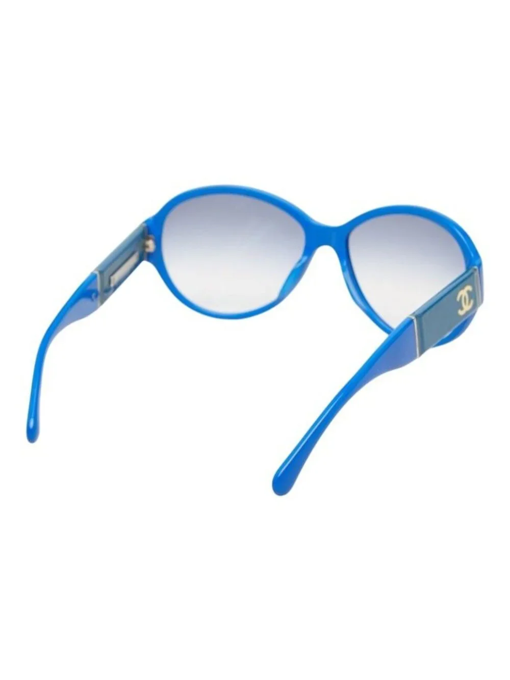 Chanel CC Logo Gradient Sunglasses Blue Acetate Eyewear